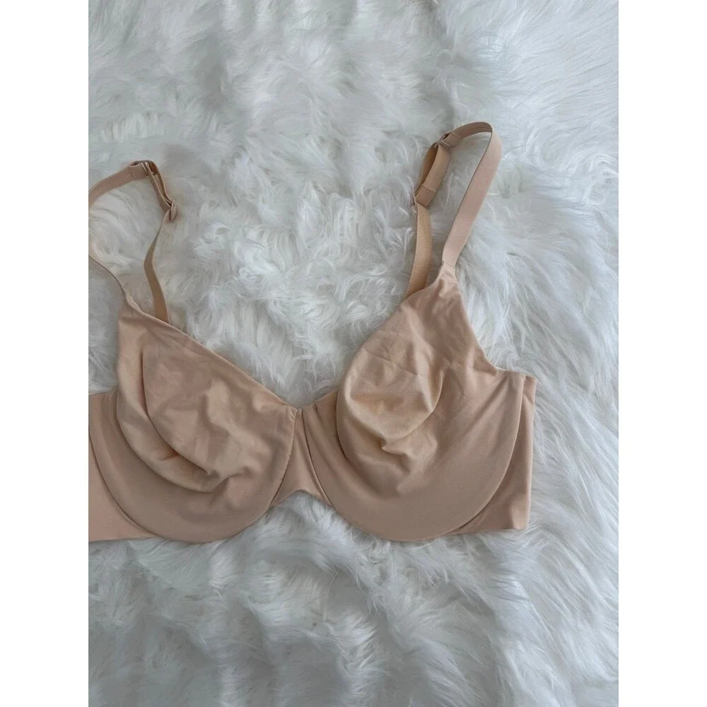 Skims Smoothing Intimates Unlined Full Coverage Bra Sand Size 34D - Picture 4 of 7